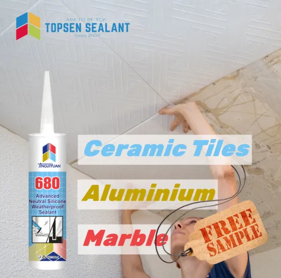 Adesivos de decoração de selante de silicone com selador à prova de intempéries para banheiro OEM