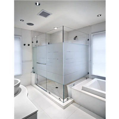 Segurança de alumínio vidro temperado moldura fina grade design parede divisória porta do chuveiro do banheiro porta deslizante