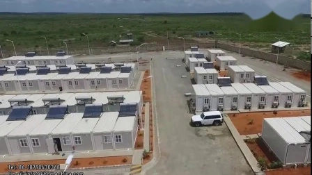 Soluções de habitação para canteiros de obras de baixo custo Casa de contêineres de 20 pés para campo de trabalho